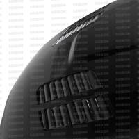 Seibon - Seibon 09-11 BMW 3 Series 4dr (Exc M3) GTR-Style Carbon Fiber Hood - HD0910BMWE90-GTR - Image 3