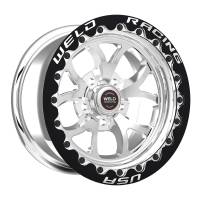 Weld - Weld S76 15x9 / 5x4.5 BP / 6.5in. BS Polished Wheel (Medium Pad) - Black Single Beadlock MT - 76MP509A65F - Image 1