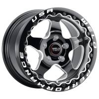 Weld - Weld S904 15x10 Ventura Beadlock 5x114.3 ET51 BS7.50 Gloss BLK MIL DIA 78.1 - S904B0067P51 - Image 1