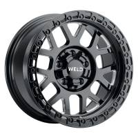 Weld - Weld Off-Road W105 17X10 Cinch 5X114.3 5X127 ET-25 BS4.50 Satin Black MIL / Gloss Black 78.1 - W10570026450 - Image 1