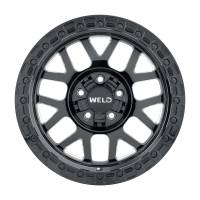 Weld - Weld Off-Road W105 17X10 Cinch 5X114.3 5X127 ET-25 BS4.50 Satin Black MIL / Gloss Black 78.1 - W10570026450 - Image 2