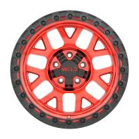 Weld - Weld Off-Road W133 17X9 Cinch 6X135 6X139.7 ET-12 BS4.50 Candy Red / Satin Black Ring 106.1 - W13379098450 - Image 2