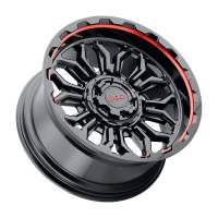 Weld - Weld Off-Road W140 20X10 Flare 6X135 6X139.7 ET-18 BS4.75 Gloss Black MIL Red 106.1 - W14000098475 - Image 3