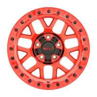 Weld - Weld Off-Road W905 17X9 Cinch Beadlock 5X127 5X139.7 ET-12 BS4.50 Candy Red / Red Ring 87.1 - W90579057450 - Image 2