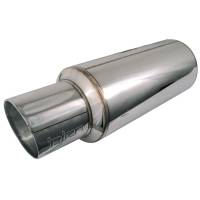 Injen - Injen 2 3/8 Universal Muffler w/Stainless Steel resonated rolled tip (Injen embossed logo) - SES225C - Image 1