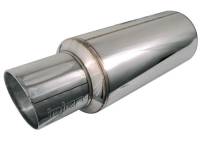 Injen - Injen 2 3/8 Universal Muffler w/Stainless Steel resonated rolled tip (Injen embossed logo) - SES225C - Image 3