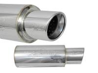 Injen - Injen 3.00 Universal Muffler w/Stainless Steel resonated rolled tip (Injen embossed logo) - SES300C - Image 3