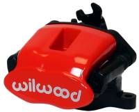 Wilwood Caliper-Combination Parking Brake-L/H-Red 41mm piston .81in Disc - 120-10112-RD