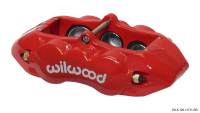 Wilwood Caliper-D8-6 R/H Front Red 1.88/1.38/1.25in Pistons 1.25in Disc - 120-11711-RD