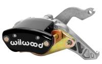 Wilwood Caliper-MC4 Mechanical-L/H - Black w/ Logo 1.19in Piston .81in Disc - 120-12070-BK