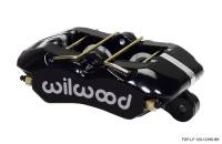 Wilwood Caliper-Dynapro Low-Profile 5.25in Mount - Blk Pwd 1.12in Pistons .81in Disc - 120-12160-BK