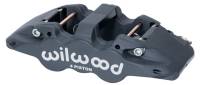 Wilwood Caliper-Aero4-R/H - Black Anodize 1.88/1.62in Pistons 1.25in Disc - 120-13287