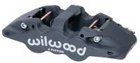 Wilwood Caliper-Aero4-L/H - Black Anodize 1.88/1.62in Pistons 1.25in Disc - 120-13288