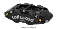 Wilwood Caliper Forged Narrow Superlite R/H FNSL6R-DS Dust Seal 1.62/1.12/1.12,1.25 Rotor - Black - 120-14489-BK