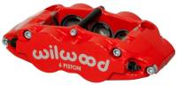 Wilwood Caliper-Forged Narrow Superlite 6R-R/H 1.75/1.25/1.25in Pistons 1.10in Rotor - Red - 120-14539-RD