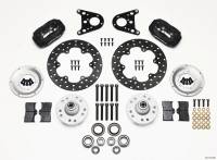 Wilwood Forged Dynalite Front Drag Kit Drilled Rotor Art Morrison Strut - 140-1015-BD