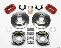 Wilwood Dynapro Low-Profile 11.00in P-Brake Kit - Red Mopar/Dana 2.50in Off w/Snap Ring Brng - 140-11386-R