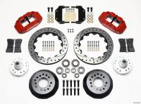 Wilwood Narrow Superlite 6R Front Hub Kit 12.88in Drill Red Magnum Force Drop Spndle - 140-11548-DR
