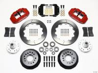 Wilwood Narrow Superlite 6R Front Hub Kit 12.88in Red Magnum Force Drop Spndle - 140-11548-R