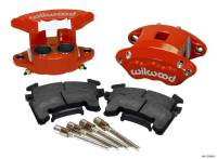 Wilwood D154 Front Caliper Kit - Red 1.62 / 1.62in Piston 1.04in Rotor - 140-12099-R
