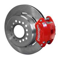 Wilwood D154 P/S Park Brake Kit Red Mopar/Dana 2.50in Off w/Snap Ring Brng - 140-12208-R