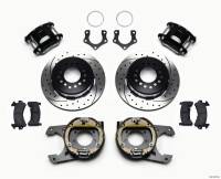 Wilwood D154 P/S Park Brake Kit Drilled Mopar/Dana 2.36in Off w/Snap Ring Brng - 140-12214-D