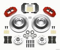 Wilwood Narrow Superlite 6R Front Hub & 1PC Rtr Kit 12.88in-Red Magnum Force Drop Spindle - 140-12272-R