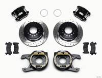 Wilwood D154 P/S Park Brake Kit Drilled 12 Bolt 2.75in offset Staggered Shock - 140-12570-D
