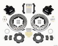 Wilwood Combination Parking Brake Rear Kit 11.00in Drilled 2012 Fiat 500 w/ Lines - 140-12768-D