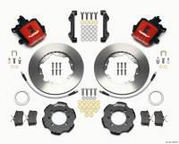 Wilwood Combination Parking Brake Rear Kit 11.00in Red 2012 Fiat 500 w/ Lines - 140-12768-R