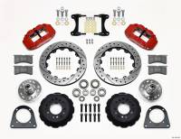 Wilwood Narrow Superlite 6R Front Hub Kit 12.88in Drill Red TCI-IFS 71-78 (Pinto Based) - 140-13224-DR