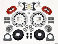 Wilwood Narrow Superlite 6R Front Hub Kit 14.00in Drill Red TCI-IFS 71-78 (Pinto Based) - 140-13225-DR