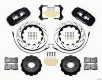 Wilwood AERO6 Front Hat Kit 14.00 Drilled 2007-2011 BMW E90 Series w/Lines - 140-13582-D