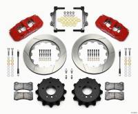 Wilwood AERO4 Rear Kit 14.00 Red 2007-2011 BMW E90 Series w/Lines - 140-13583-R