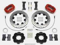Wilwood Forged Dynalite Front Hat Kit 12.19in Drilled Red 2016-Up Mazda MX5 Miata w/ Lines - 140-14233-DR