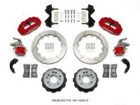 Wilwood Narrow Superlite 4R / MC4 Rear Kit 12.88 Red Currie Pro-Tour Unit Bearing Floater - 140-14262-R