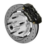 Wilwood Forged Dynalite Front Kit 19.00in Drilled Rotor Black WWE ProSpindle (5x5.00in Hub) - 140-14532-D