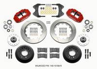 Wilwood Narrow Superlite 6R Front Hub Kit 14.00in Red WWE ProSpindle (5x4.75in 5x5.00in Hub) - 140-15156-R