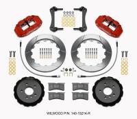 Wilwood Narrow Superlite 6R Front Hat Kit 12.88in Red 2014-2015 Mini Cooper w/Lines - 140-15214-R