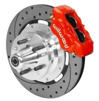 Wilwood Forged Dynalite Front Brake Kit 12.19in SRP Drilled/Slotted Rotor - Red - 140-15468-DR