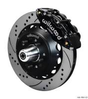 Wilwood Narrow Superlite 6R Front Big Brake Kit 14.00in SRP Drilled and Slotted Rotor - Black - 140-15911-D