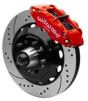 Wilwood Forged Narrow Superlite 6R Front Big Brake Kit 14in Rotors 63-87 C10 - Red - 140-15942-DR