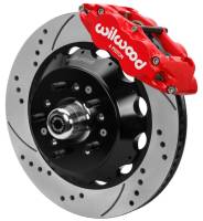Wilwood 70-81 FBody/75-79 A&XBody FNSL6R Frt BBK 14in D/S Rtr Red Calipers Use w/ Pro Drop Spindle - 140-15983-DR