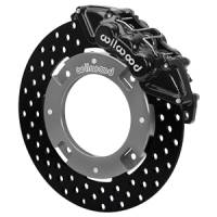 Wilwood - Wilwood 17-21 Can-Am X3RS Black 6-Piston Front Kit 11.25in - Drilled Rotors - 140-16628-D - Image 2