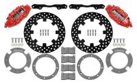 Wilwood - Wilwood 17-21 Can-Am X3RS Red 6-Piston Front Kit 11.25in - Drilled Rotors - 140-16628-DR - Image 1