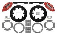 Wilwood - Wilwood 17-21 Can-Am X3RS Red 6-Piston Front Kit 11.25in - Undrilled Rotors - 140-16628-R - Image 1