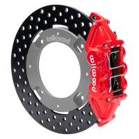 Wilwood - Wilwood 17-21 Can-Am X3RS Red 6-Piston Rear Kit 11.25in - Drilled Rotors - 140-16629-DR - Image 2