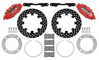 Wilwood - Wilwood 2014+ Polaris RZR XP 1000 Front Kit 11.25in Drilled - Red - 140-16632-DR - Image 1