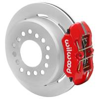 Wilwood - Wilwood Chevy Monte Carlo Forged 4 Piston DynaPro Red Caliper HP32 VV Plain Rotor - 11.00x0.81 - 140-17120-R - Image 1