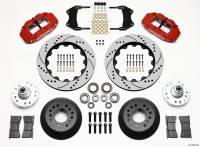 Wilwood Narrow Superlite 6R Front Hub Kit 14.00in Drill Red WWE ProSpindle - 140-9920-DR